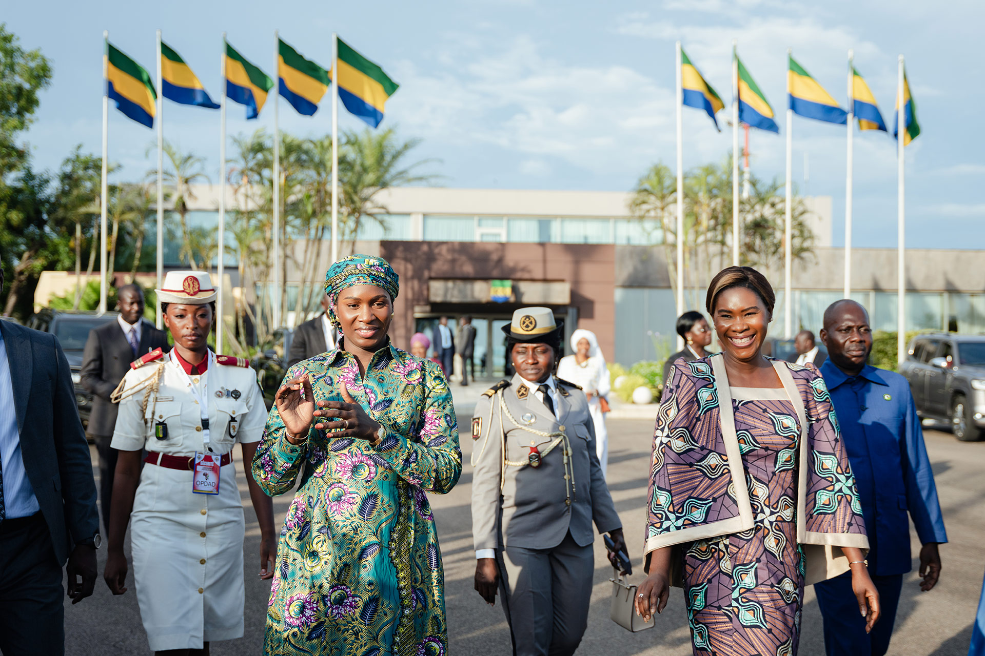 OPDAD GABON - Arrivée et accueil des Premières Dames